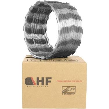 Imagem de Cerca concertina simples galvanizada 30cm caixa para 5 metros (20 volt