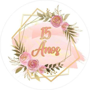 Imagem de Painel Redondo C/ Elástico 1,50m 15 Anos - Fadrix