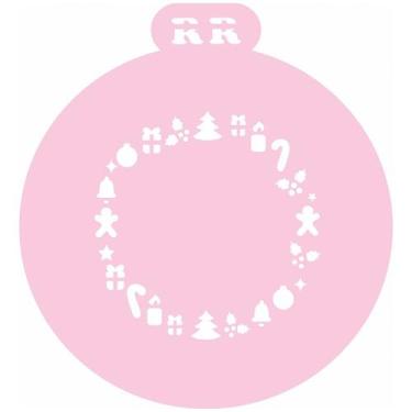Imagem de Stencil Fundo Natalino - Ref: 4095 - 1 unidade - RR Cortadores - Rizzo