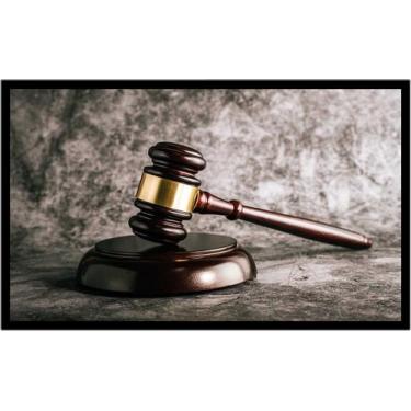 Imagem de Quadro Decorativo Direito Martelo Advogados Escritórios Quartos Salas 