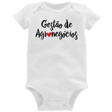 Imagem de Body Bebê Gestão de agronegócios por amor - Foca na Moda, Branco, G