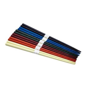 Imagem de Kit C/ 6 Hashi Coloridos Talher Oriental Suhi Sashimi - AC