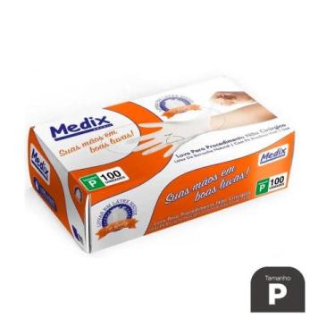 Imagem de Luvas Proc. P Látex C/ Pó - Medix 