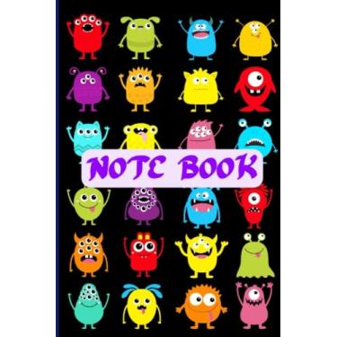 Imagem de Notebook: Funny Monsters Notebook,Scary Alien Notebook For kids Students .6 x 9 inches 120 Pages Blank Lined Notebook