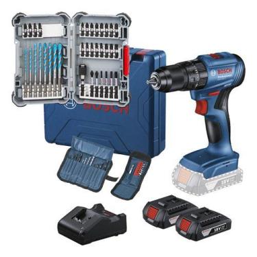 Imagem de Furadeira Parafusadeira Impacto Bosch Gsb185 Li Com Kit Bits