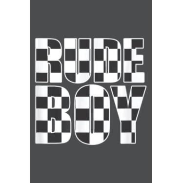 Imagem de Rude Boy Ska Reggae Rocksteady Chequered: - Daily planner notebook, Size format 6.0 x 9.0 inches pages