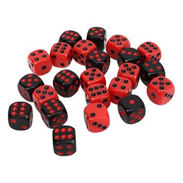 Imagem de Conjunto de Dados, Dados de Jogo Em Massa 48 Pces 6 Lados Dados Preto e Vermelho Plástico à Prova Dwaterproof água Jogo de Mesa Conjunto para Bares de Festa Clube