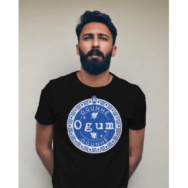 Imagem de Camiseta Ogum - Algodão - Saravando Acessórios Religiosos, M