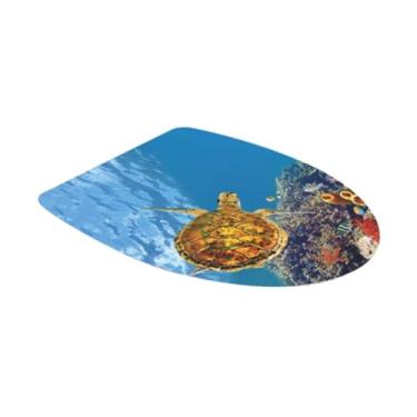 Imagem de Bothyi Adesivo para Tampa de Assento de Vaso Sanitário Adesivo para Banheiro Adesivo Criativo à Prova D'água para Parede de Banheiro Adesivo para Tampa de Va, Style a, Tamanho real