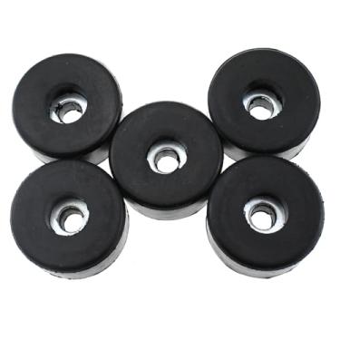 Imagem de MTQY 5 peças de almofadas de isolamento de compressor de ar profundo de 3,8 cm substituem pés de isolamento de borracha almofada antivibração adequada para alto-falante, gabinete, computador, mesa,