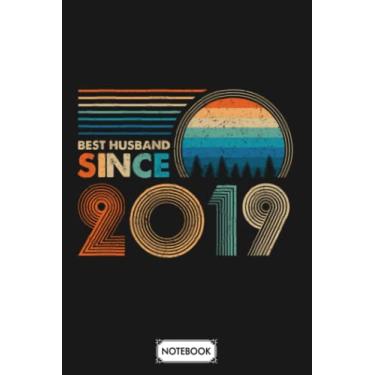 Imagem de Best Husband Since 2019 G85371 Notebook: Planner, Diary, Journal, 6x9 120 Pages, Matte Finish Cover, Lined College Ruled Paper
