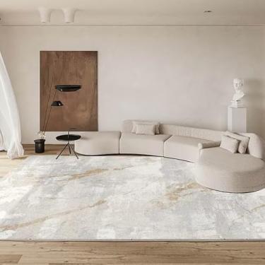 Imagem de Decoração para casa Tapete Abstrato Cinza Sala de estar Tapetes Sofá Cadeira Área Tapete Decoração de quarto Tapete de cabeceira, Flanela 4.160 x 230 cm 63 x 90 pol.