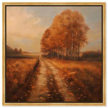 Imagem de Art Remedy Sundown Serenity Canvas Vintage Landscapes, moldura dourada, 50,8 cm x 50,8 cm