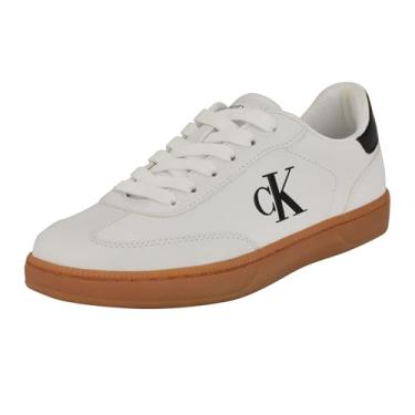 Imagem de Calvin Klein Sandália feminina de salto Narissa, Branco/Preto 140, 36