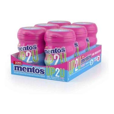 Imagem de Kit Chiclete Mentos 6x56g Garrafinha Up2u
