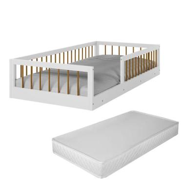 Imagem de Cama Montessoriana Infantil Berço Grade De Proteção Quarto Da Criança 