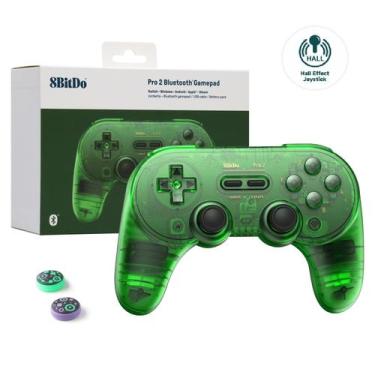 Imagem de Controlador Bluetooth 8Bitdo Pro 2 para Switch PC Android Verde