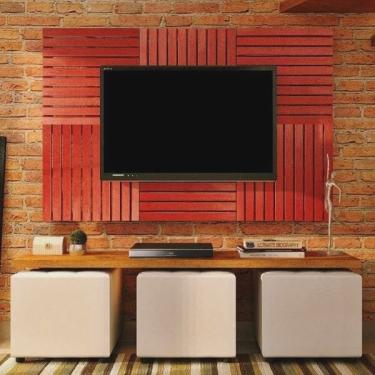 Imagem de Painel de TV em Placa Modular 50cm x 50cm Madersilva