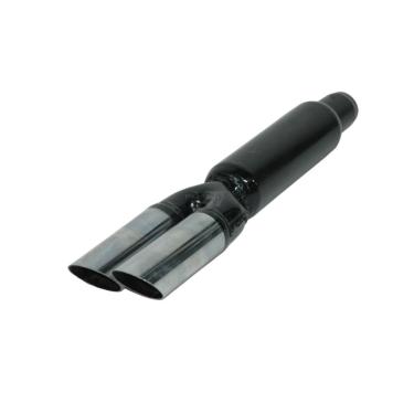 Imagem de Escape Esportivo Jk Entrada 2.5 Preto Com Ponteira Dupla