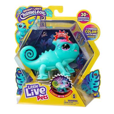 Imagem de Brinquedo Interativo Toy Little Live Pets Chameleon com Mudança de Cor, Sons e Emoções + 5 anos