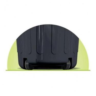 Imagem de Lixeira Cesto Organizadora 100 Litros Rodas E Tampa Preto - Arqplast