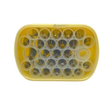 Imagem de Kit de Bicos de Confeitaria, 26 Peças em Inox com Caixa Organizadora, 3 cm x 1,5 cm