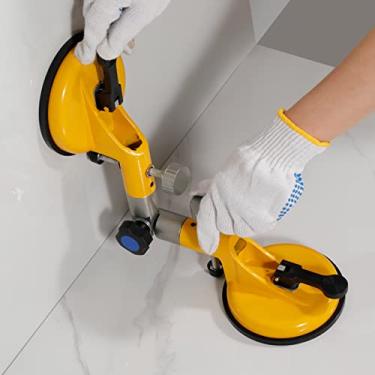 Imagem de Setter de costura sem costura com ventosas a vácuo ajustáveis de 90 a 270 graus para nivelamento de junção de costura, ferramenta profissional de instalação de bancada sólida para granito, pedra, mármore, laje, laranja, pacote com 1