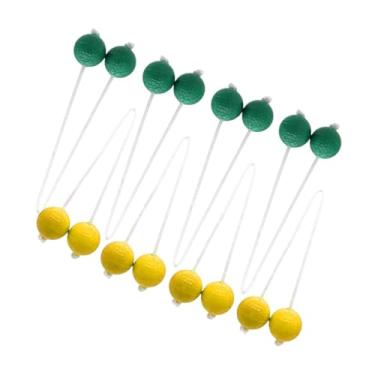Imagem de kowaku Bola de escada 8x Bolas de jogo de jogo dia 42 cm de de jardim de grama ao ar livre para crianças adultos substituição de brinquedo da família, Amarelo E Verde