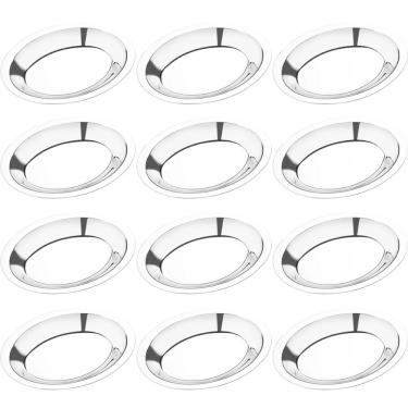 Imagem de Conjunto 12 Baixelas para Servir 20cm em Aço Inox Travessas