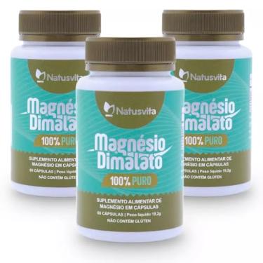Imagem de Magnésio Dimalato 100% Puro (Kit 3 und. 180 cápsulas)