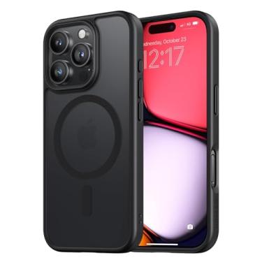 Imagem de NIMASO Magnético para iPhone 16 Pro compatível com Magsafe, proteção contra quedas preta