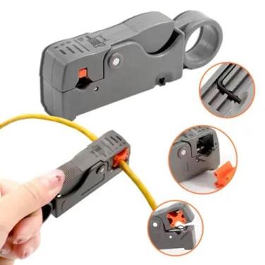 Imagem de Descascador Decapador de Cabo Coaxial para RG6 RG62 RG59 com Ajuste de