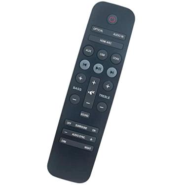 Imagem de 996580000772 Novo controle remoto substituto adequado para Philips Sound BAR HTL2153B/F7 HTL2163B/F7 HTL2153B F7 HTL2163B F7