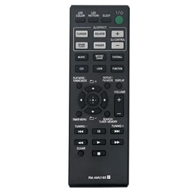 Imagem de PerFascin Controle remoto de substituição RM-AMU163 adequado para sistema de áudio doméstico Sony Shake-5 LBT-GPX55 LBT-GPX77 MHC-GPX88 MHC-GPX77 MHC-GPX55 SS-GPX77 SS-WGP55 SS-GPX55 HCD-GPX55
