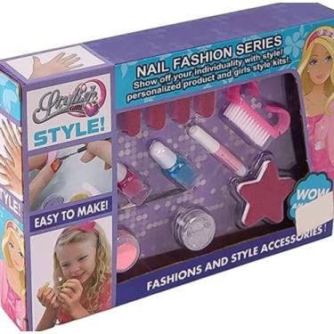 Imagem de Kit  Potinhos Glitter  Unhas Decoração infantil com esmalte meninas ec