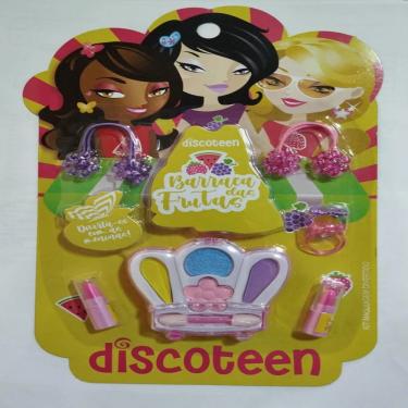 Imagem de Kit Maquiagem Infantil Discotenn Barraca de Frutas Lilás