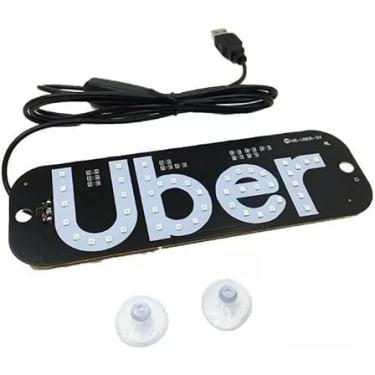 Imagem de Placa LED para Carro com Controle por Aplicativo, Botão Liga/Desliga