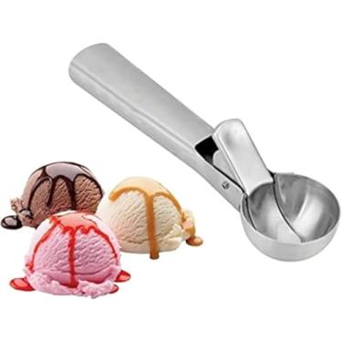 Imagem de Pegador de Sorvete Profissional em Aço Inox – Colher para Açaí, Sobremesas e Sorvetes – Resistente, Ergonômico e Fácil de Usar
