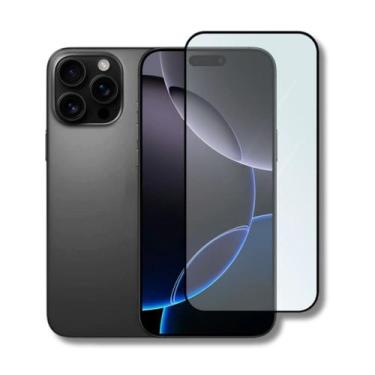 Imagem de Película de Vidro Temperado Compatível com Iphone 16 Pro Cobre Tela To