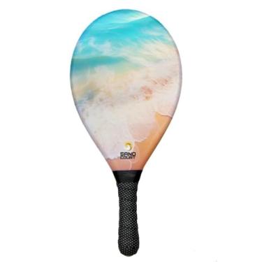 Imagem de Raquete de Frescobol Profissional Fibra Sand Court - Mar (346-356g)