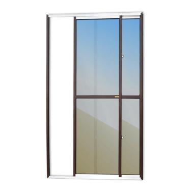 Imagem de Porta Balcão 2 Folhas Super 25 Vidro Reflex 210cm X 120cm Brimak Mix Corten