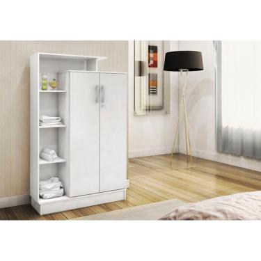 Imagem de Armário Multiuso Elite Com 2 Portas E 6 Prateleiras Demóbile Branco