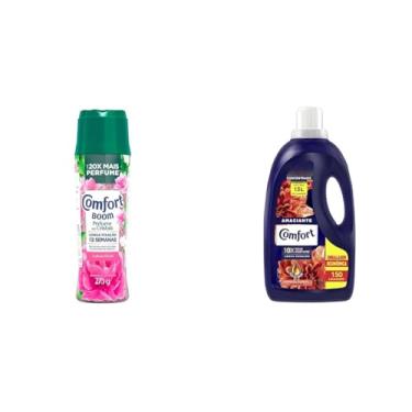 Imagem de Comfort Amaciante Concentrado Energia Floral 3 L + Comfort Boom Perfume em Cristais Euforia Floral 275 G