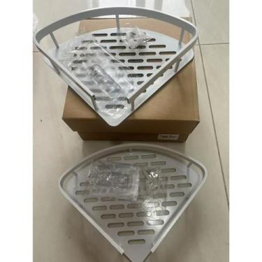 Imagem de Prateleira Organizador De Parede Aluminio Suporte De Banheiro Adesivo 