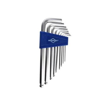 Imagem de Jogo Chave Allen Abaulada 1,5mm-10mm 9 Peças 7830 Brasfort