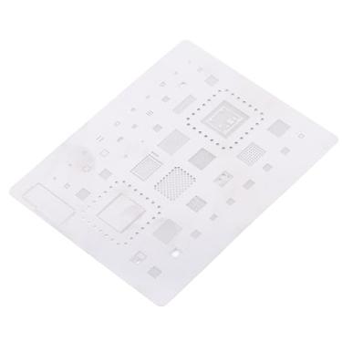 Imagem de Modelo de Estêncil de Re -bolas BGA IC Chip Tin Planting A12 Cpu Aço Inoxidável Portátil Xr Xs Cpu