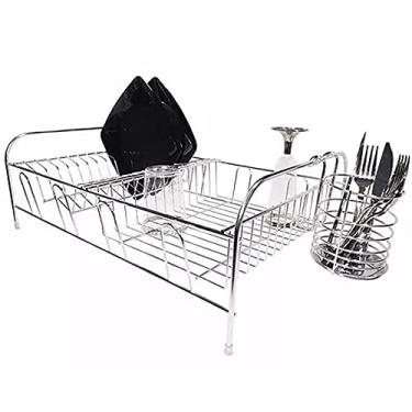 Imagem de Escorredor Cama 3140 P/13 Pratos C/ Porta Talheres Inox