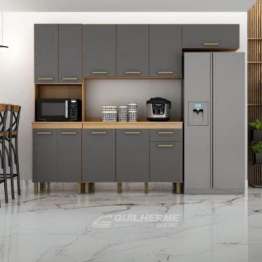 Imagem de Cozinha Completa Armário de Parede com Balcão 4 Peças 11 Portas 1 Gave