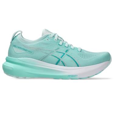 Imagem de ASICS Tênis de corrida feminino Gel-Kayano 31, Menta ilumine / prata pura, 39.5