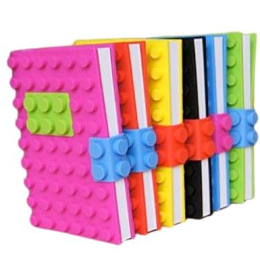 Imagem de Caderno Leg@ Criativo Folha A6 Para Anotações Capa de Silicone Infantil Adulto Modelo Premium (Azul)